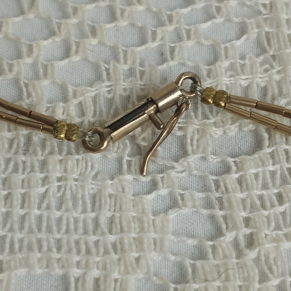 1930s Spinach Green Nephrite Jade Carved Melon Pendant Choker 14k 925 Vintage - Picture 8 of 9